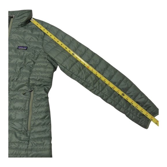 Patagonia Nano Puff Jacket Womens Large Green Primaloft Full Zip Outdoor Hiking - Picture 5 of 8